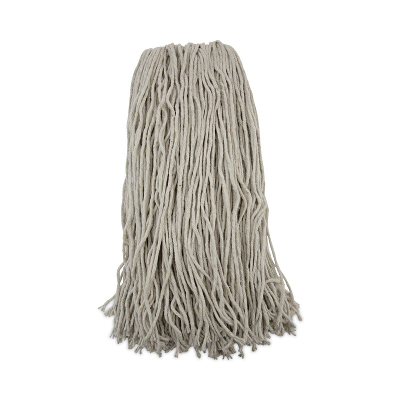 Boardwalk Mop Head, Premium Standard Head, Cotton Fiber, 32oz, White, 12/Carton
