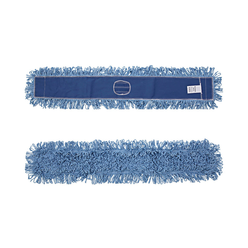Boardwalk Dust Mop Head, Cotton/Synthetic Blend, 48" x 5", Blue