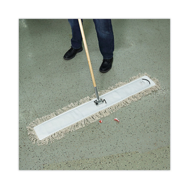 Boardwalk Industrial Dust Mop Head, Hygrade Cotton, 48w x 5d, White