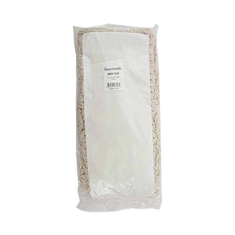Boardwalk Industrial Dust Mop Head, Hygrade Cotton, 48w x 5d, White