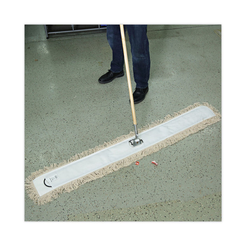 Boardwalk Industrial Dust Mop Head, Hygrade Cotton, 60w x 5d, White