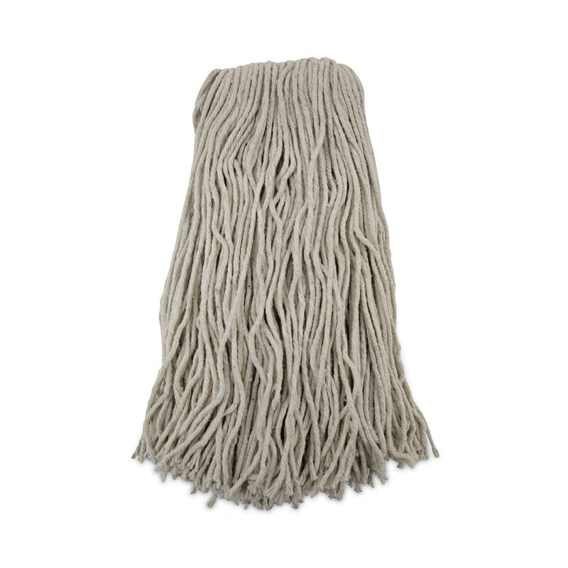 Boardwalk Cut-End Wet Mop Head, Cotton, No. 32, White, 12/Carton