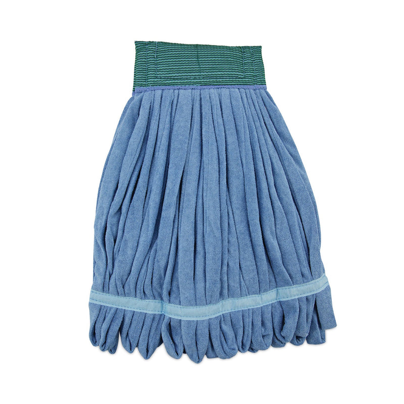 Boardwalk Microfiber Looped-End Wet Mop Head, Medium, Blue
