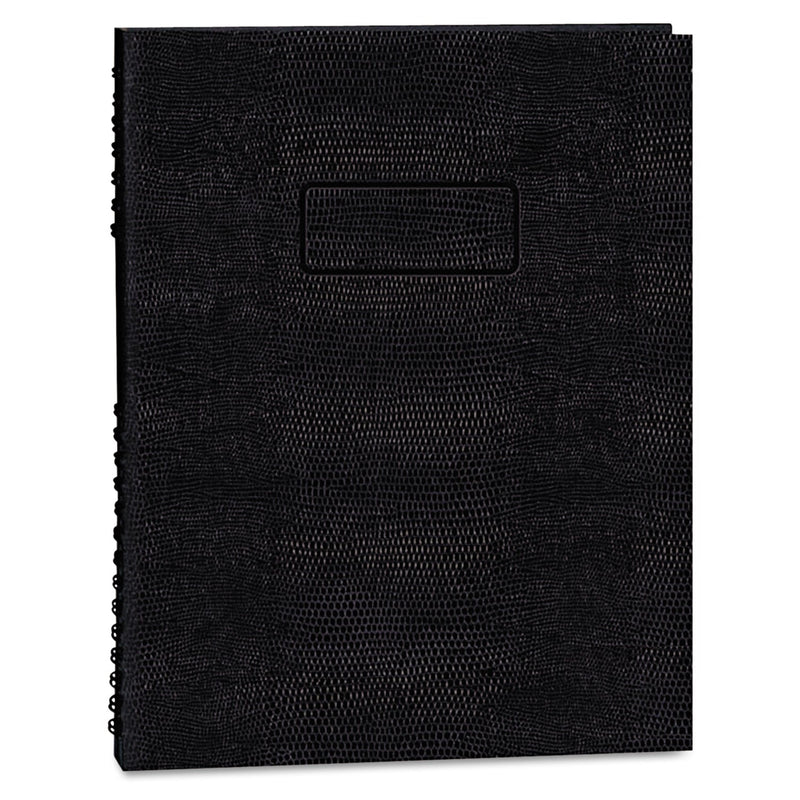 Blueline EcoLogix NotePro Executive Notebook, 1 Subject, Medium/College Rule, Black Cover, 11 x 8.5, 100 Sheets