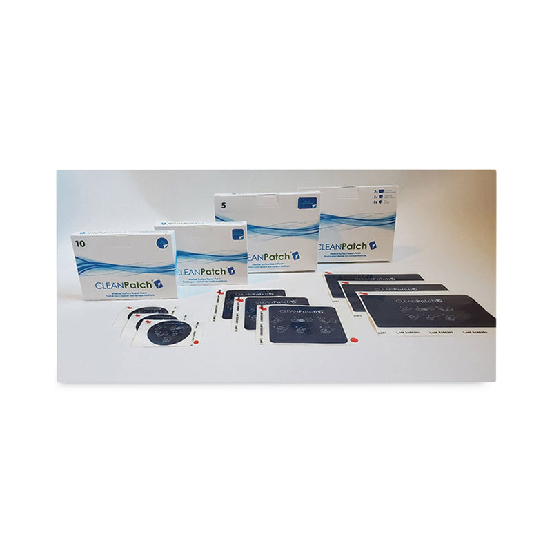 Diversey Clean Patch, 3.5 x 3.5, Dries Dark Blue, 5/Box, 5 Boxes/Carton