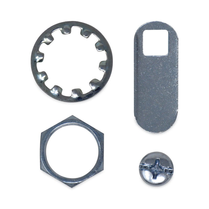 Rubbermaid Replacement Lock and Keys for Cleaning Carts, Silver