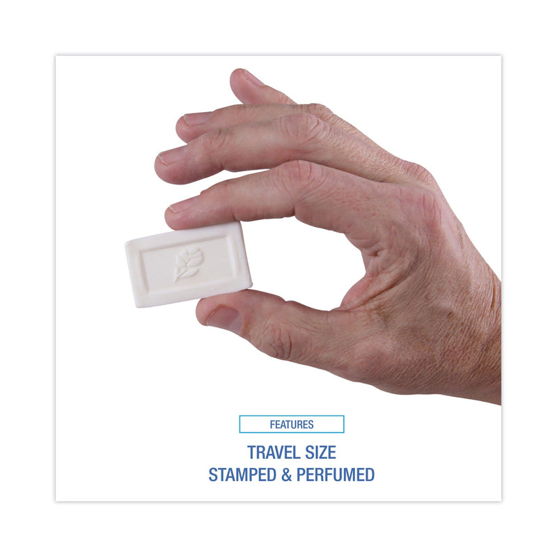 Boardwalk Face and Body Soap, Flow Wrapped, Floral Fragrance, # 1/2 Bar, 1000/Carton