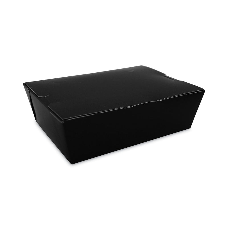 SCT ChampPak Carryout Boxes, 7.75 x 5.5 x 2.5, Black, Paper, 200/Carton