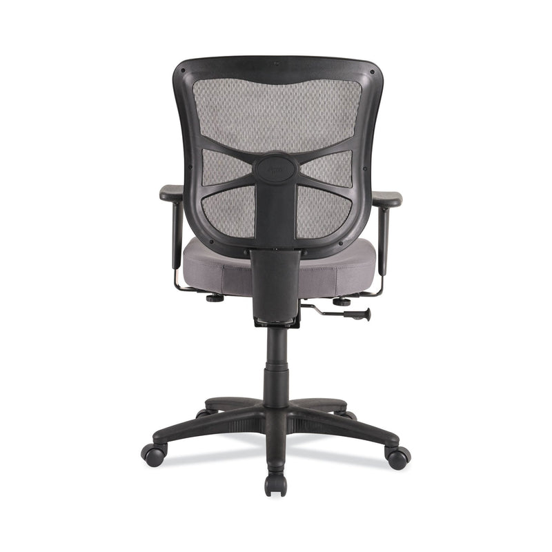 Alera Elusion Series Mesh Mid-Back Swivel/Tilt Chair, Supports Up to 275 lb, 17.9" to 21.8" Seat Height, Gray Seat