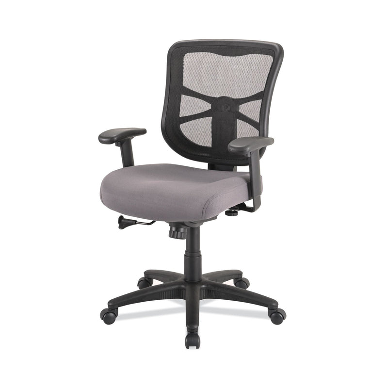 Alera Elusion Series Mesh Mid-Back Swivel/Tilt Chair, Supports Up to 275 lb, 17.9" to 21.8" Seat Height, Gray Seat
