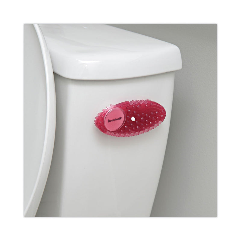 Boardwalk Curve Air Freshener, Spiced Apple, Solid, Red, 10/Box