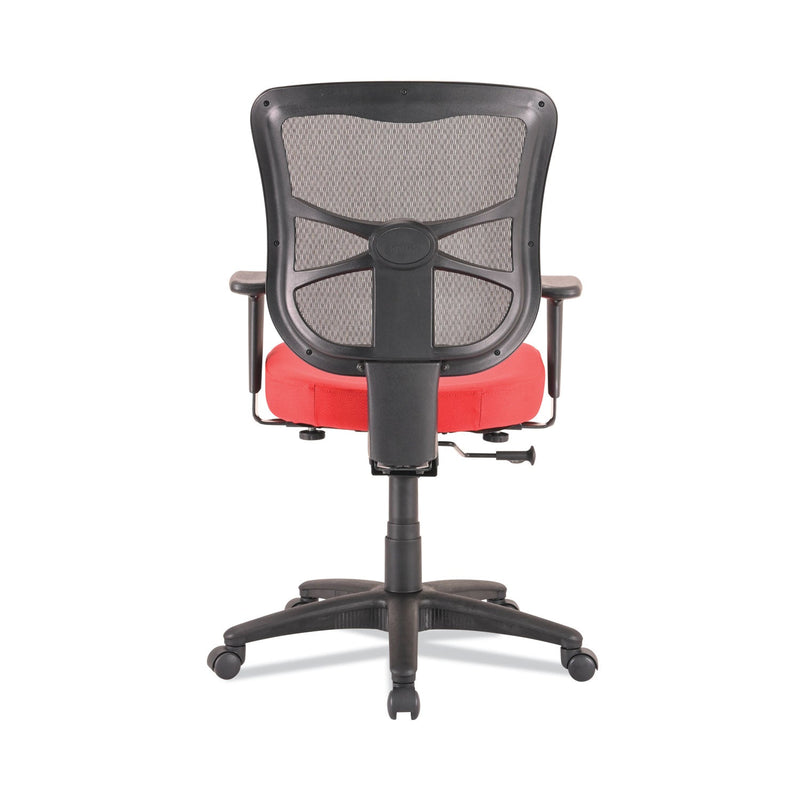 Alera Elusion Series Mesh Mid-Back Swivel/Tilt Chair, Supports Up to 275 lb, 17.9" to 21.8" Seat Height, Red