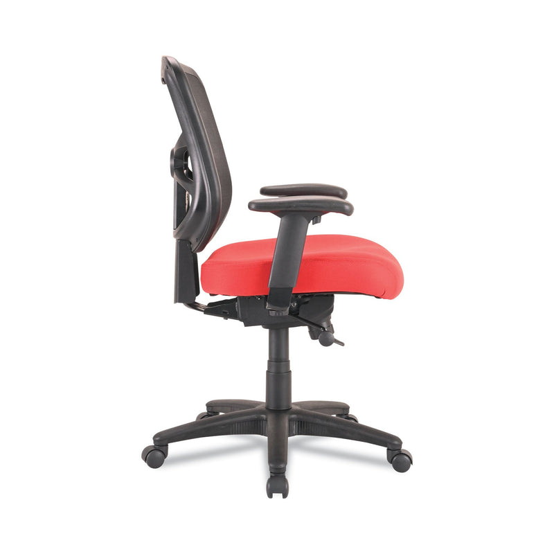 Alera Elusion Series Mesh Mid-Back Swivel/Tilt Chair, Supports Up to 275 lb, 17.9" to 21.8" Seat Height, Red