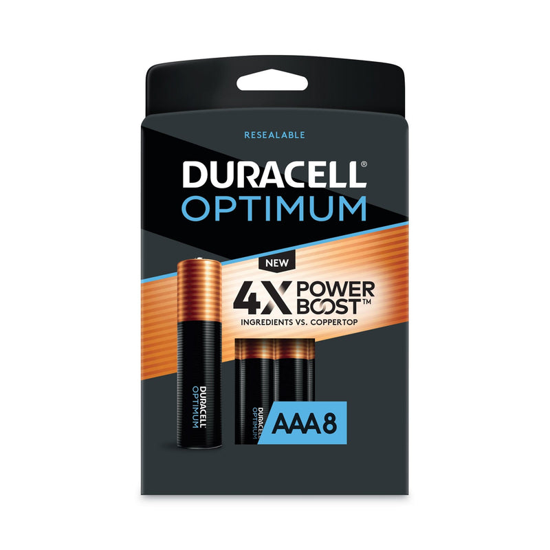 Duracell Optimum Alkaline AAA Batteries, 8/Pack