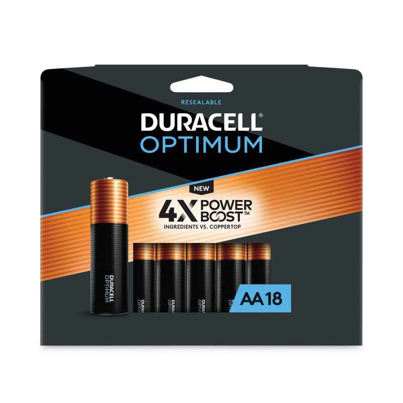 Duracell Optimum Alkaline AA Batteries, 18/Pack