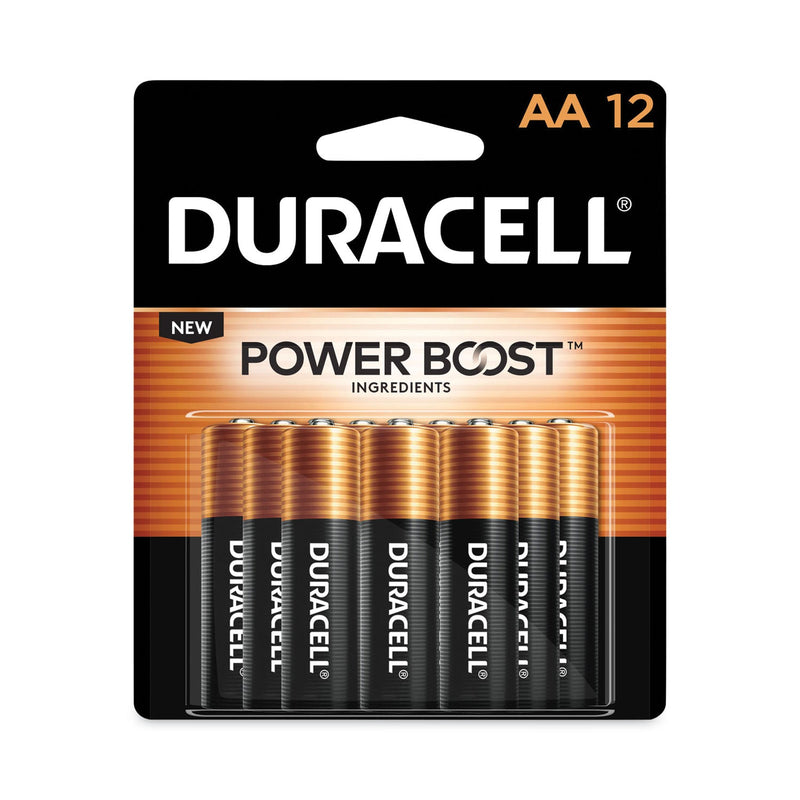 Duracell Power Boost CopperTop Alkaline AA Batteries, 12/Pack