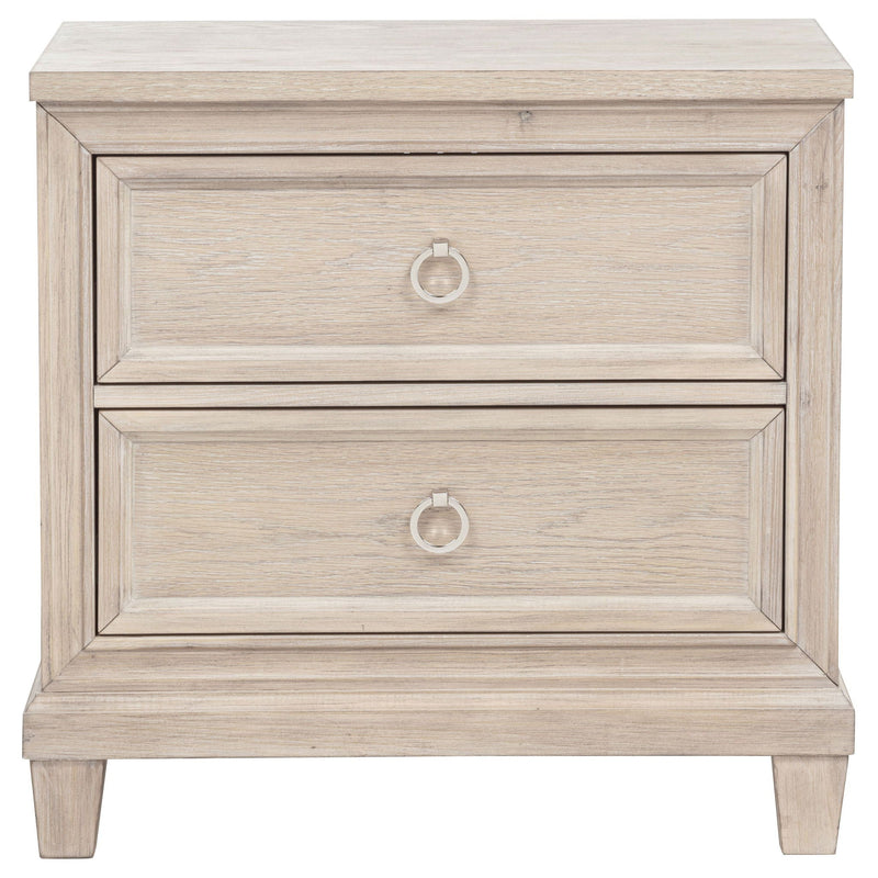 Pembroke 2-drawer Nightstand Bedside Table Washed Oak