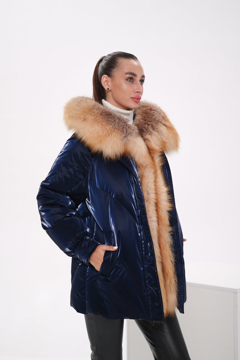 Genuine Red Fox Premium Down Fill Vinyl Parka