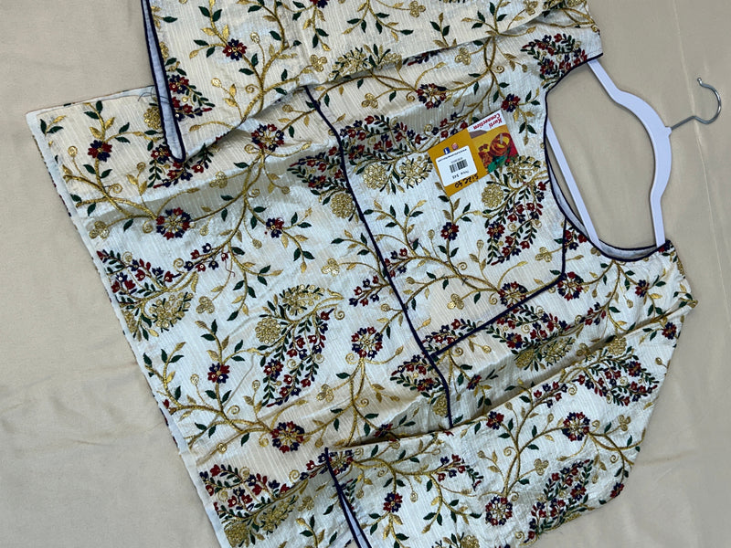 Raw silk blouse | long blouse