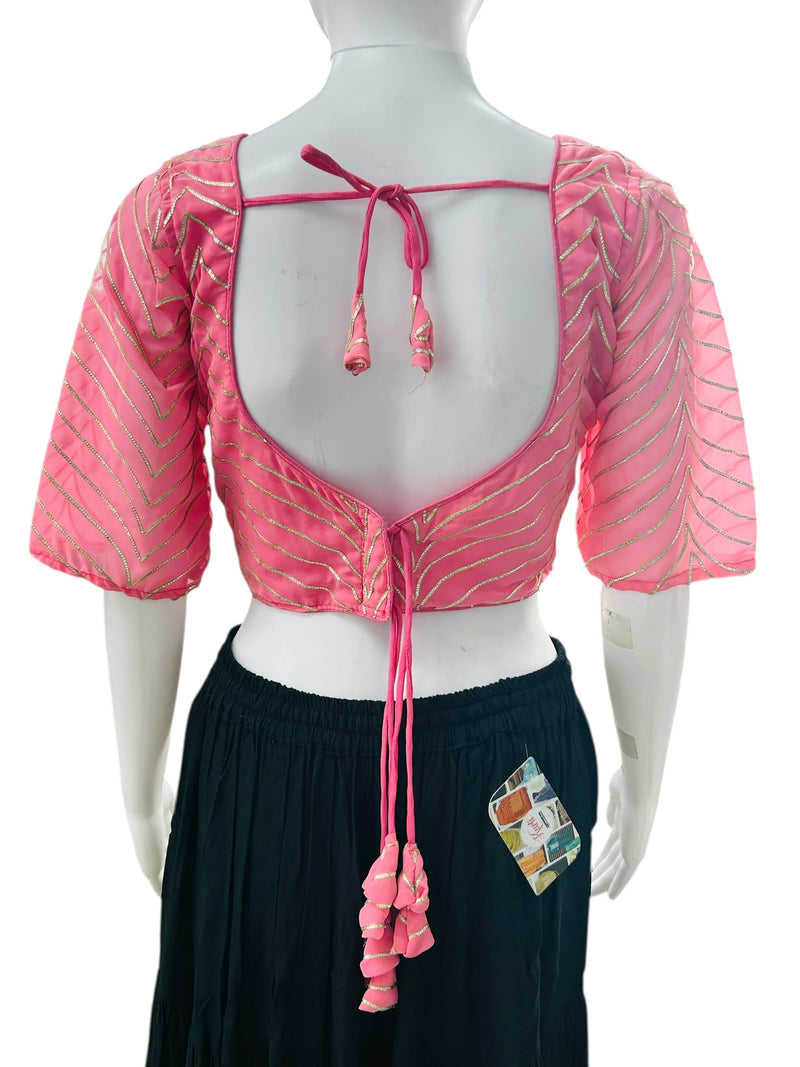 Chiffon blouse : light pink