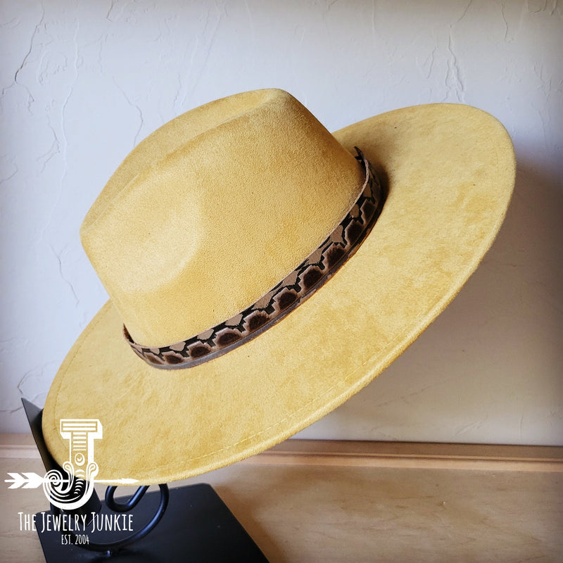 Red & Brown Navajo Embossed Leather Hat Band Only 950k