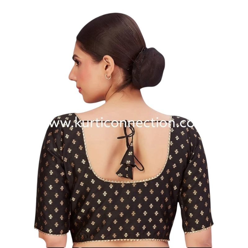 Plus size blouse : black