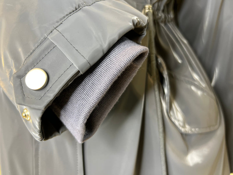 Genuine Silver Fox Fully Lined Hood Rabbit Insulated Parka