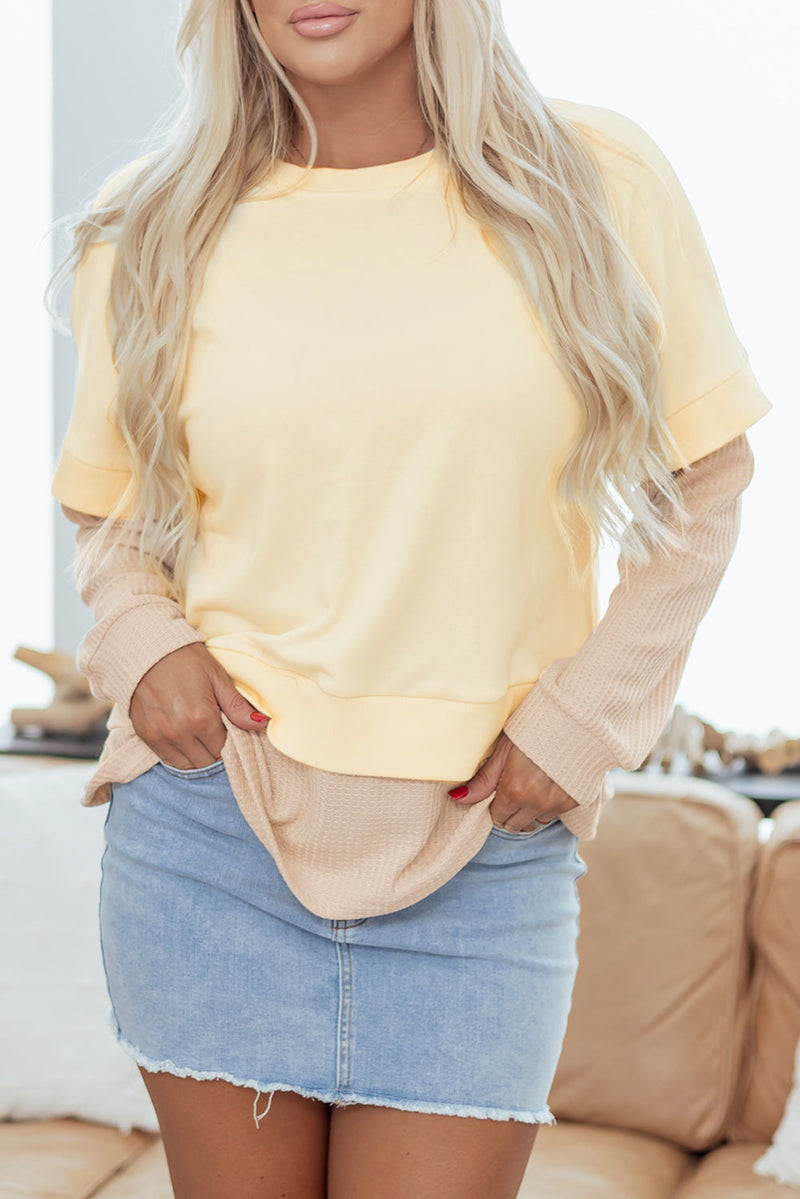 Evajira Two Piece Patchwork Sweatshirt