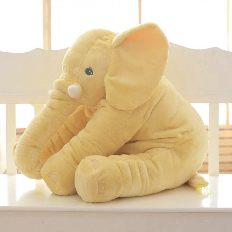 Elephant Plush Pillow Cover – Soft Short Plush Baby & Kids Sleep Cushion Shell