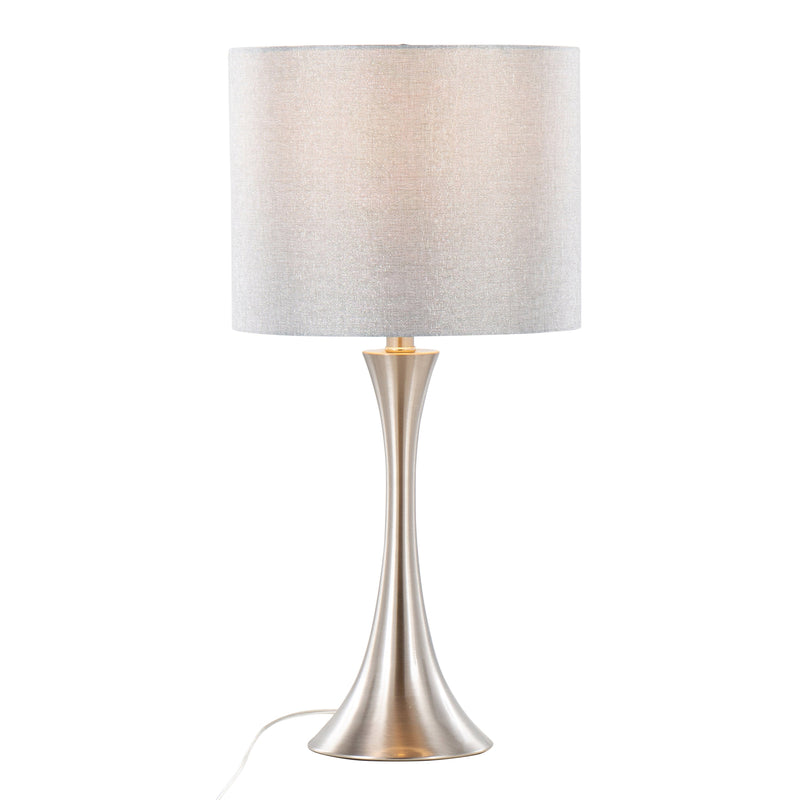 Lenuxe 24" Contemporary Metal Table Lamp Set