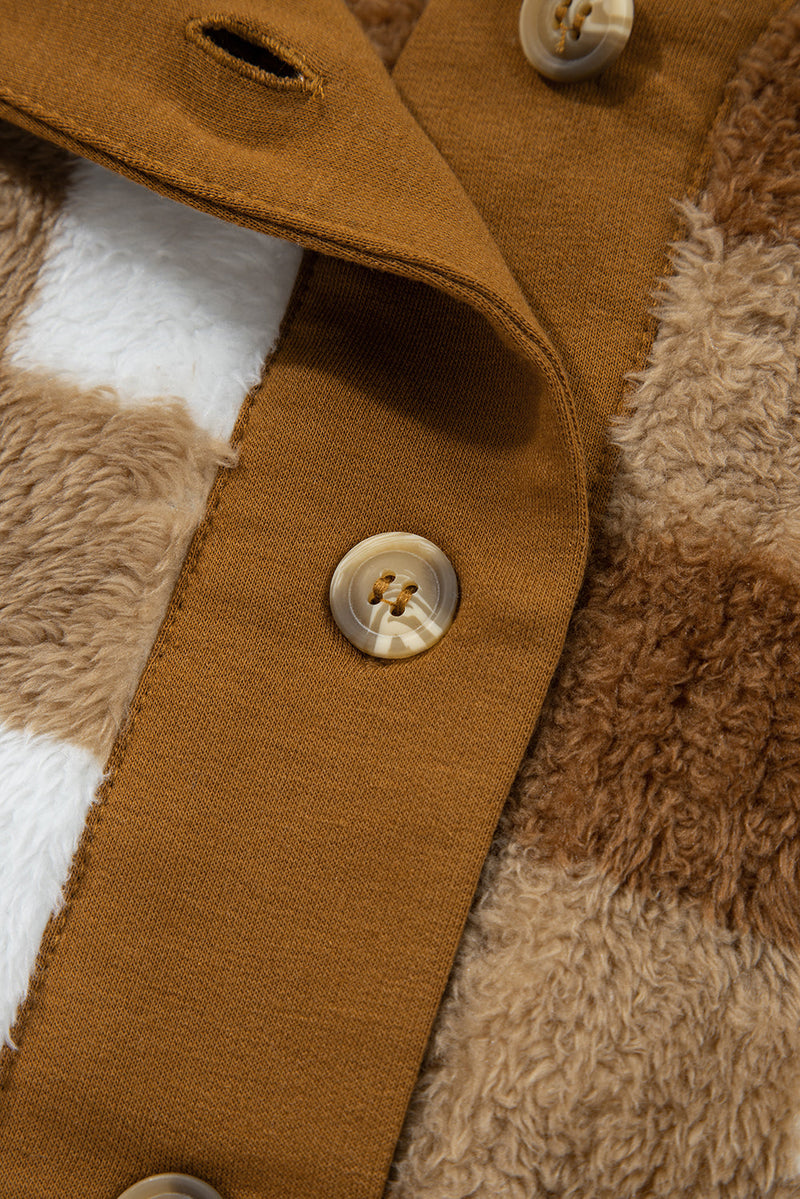 Amora Sherpa Loose Knit Cardigan