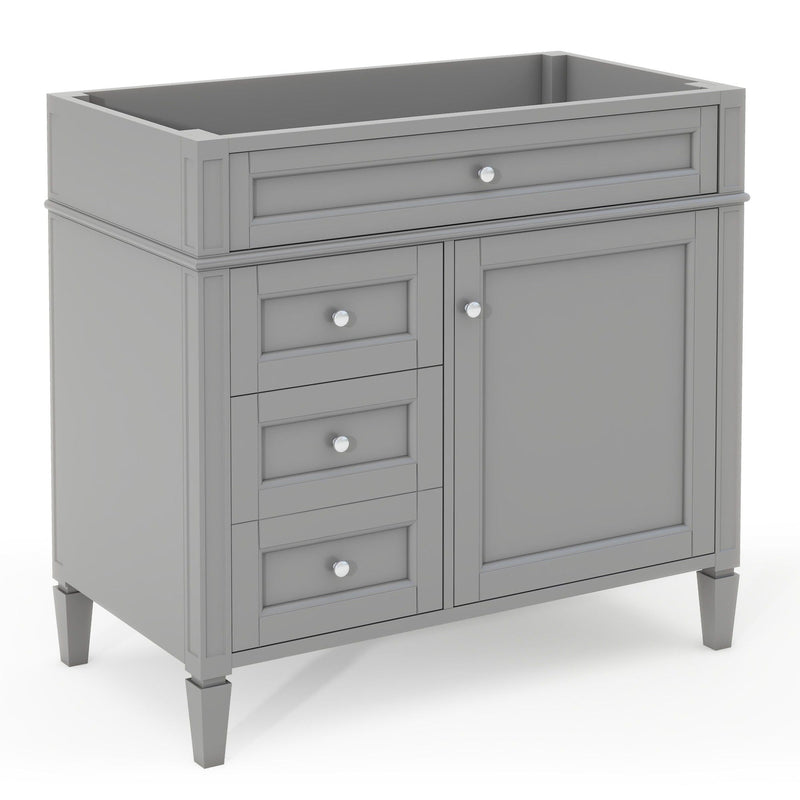 Bathroom Vanity With 2 Drawers And Tip-Out Drawer, Storage Cabinet