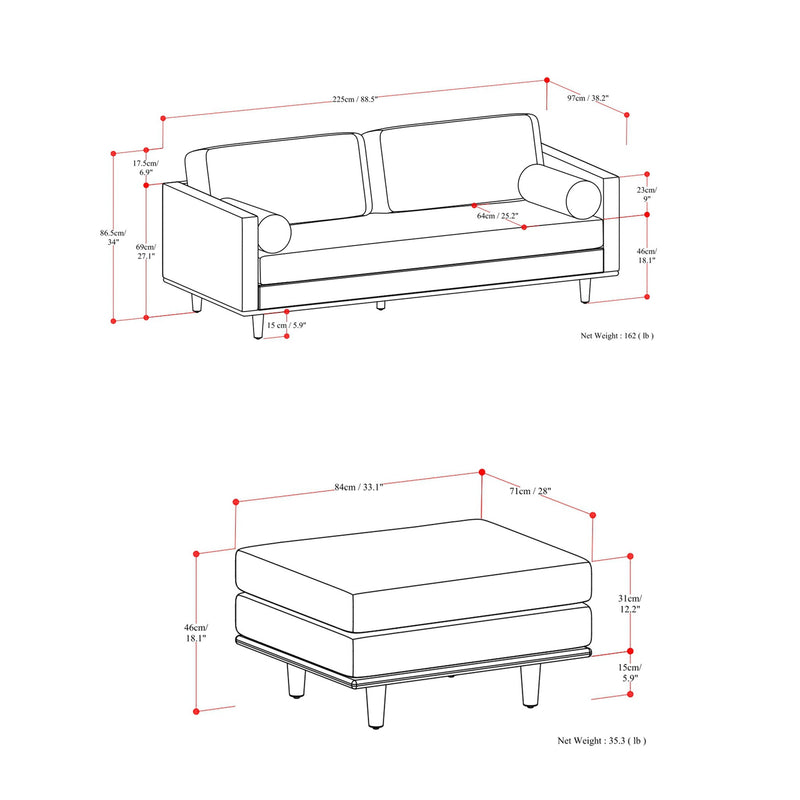 Morrison - Sofa And Ottoman Set