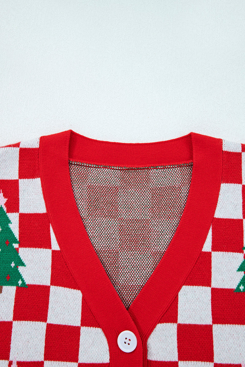 Ella Tree Pattern Cardigan Sweater