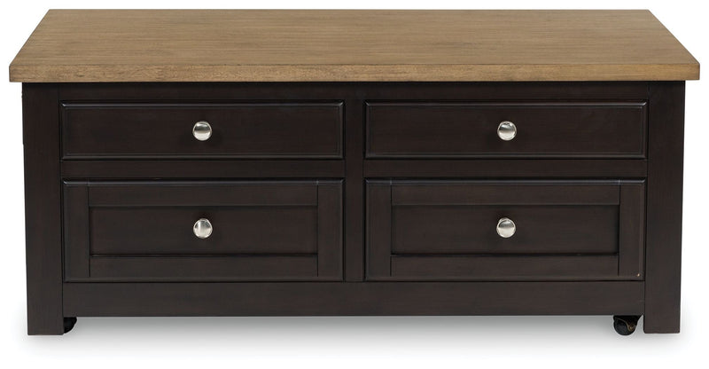 Drazmine - Lift Top Cocktail Table - Brown