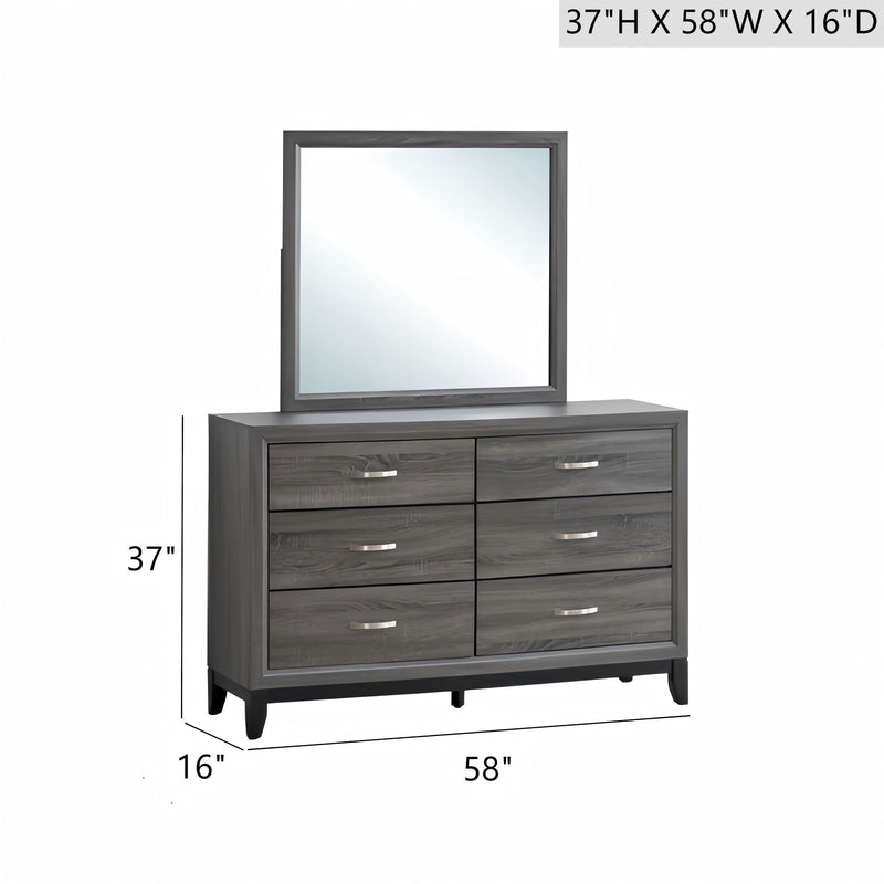 Glasgow - Dresser With 6 Drawers