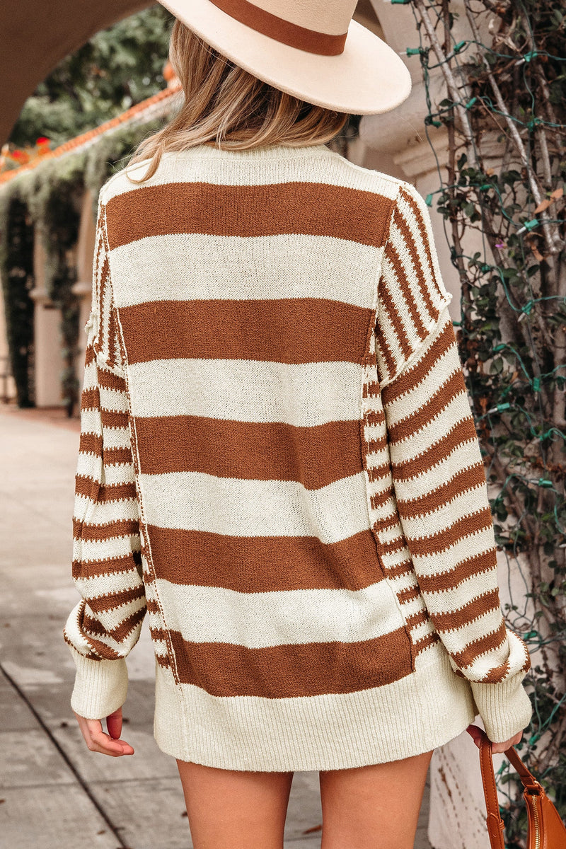Sadie Sleeve Patchwork Baggy Sweater