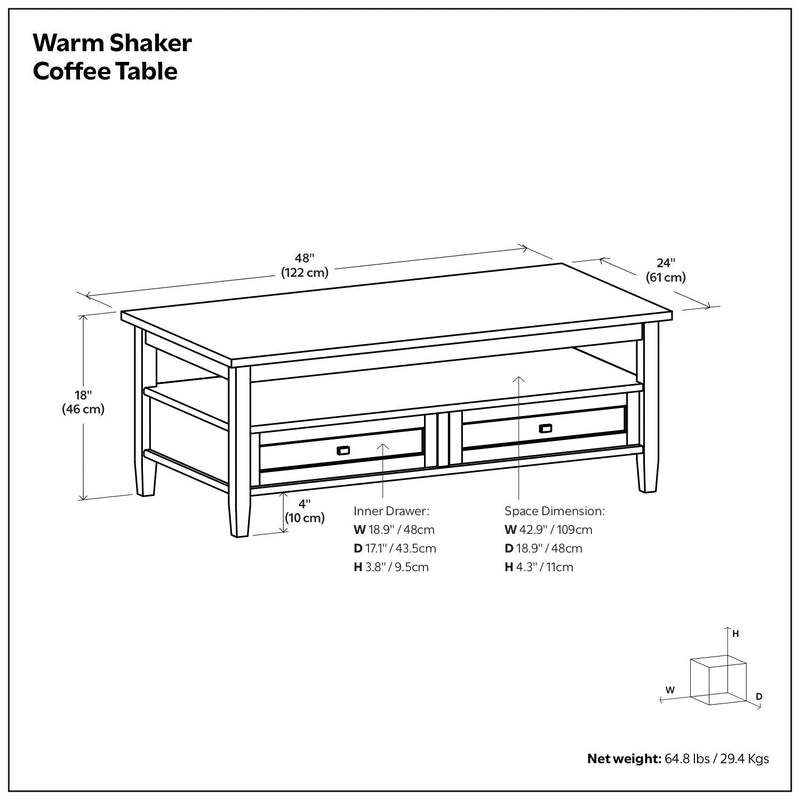 Warm Shaker - Coffee Table