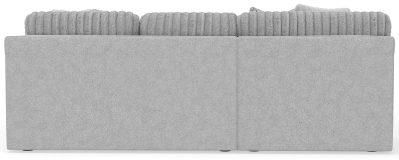 Logan - Upholstered Sectional With Comfort Coil Seating - 46" Cocktail Ottoman And Accent Pillows Included