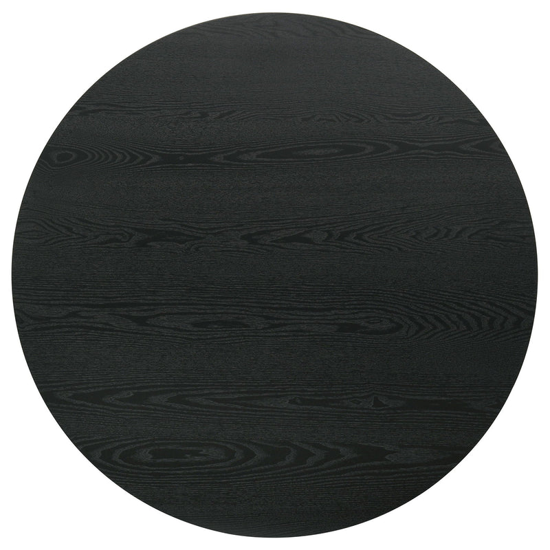 Hamlyn 43-inch Round Wood Counter Height Dining Table Black