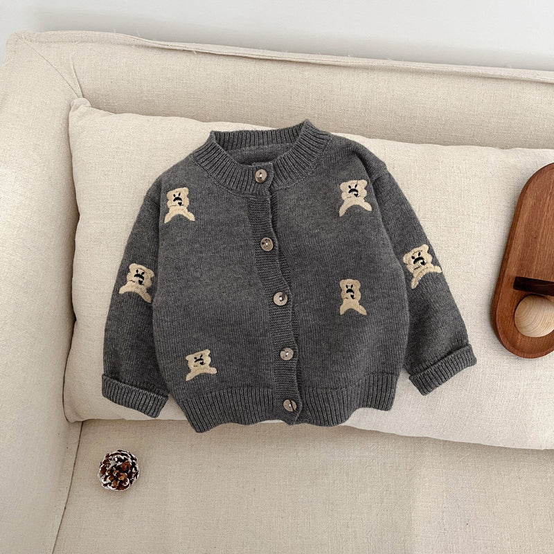 Autumn Fashion Knitted Cardigan Cute Kids Coat