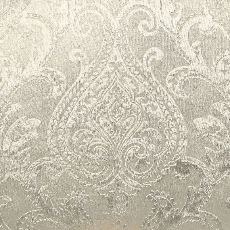 Desiderius - Bench - Beige Fabric, Antique Gold & Hand Paint Brown