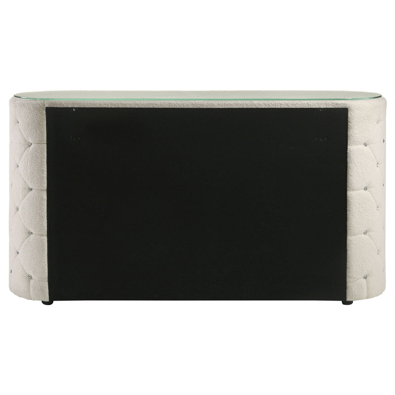 Sonya 6-drawer Upholstered Bedroom Dresser Ivory