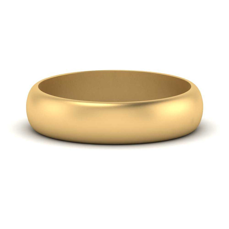 Low Dome 6mm Men Wedding Band