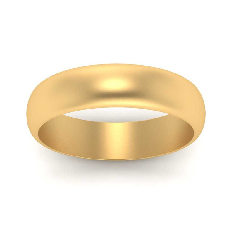 Low Dome 6mm Men Wedding Band