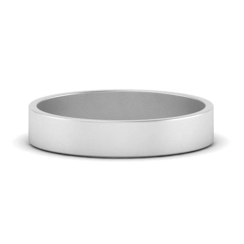 5 mm Flat Gold Wedding Band