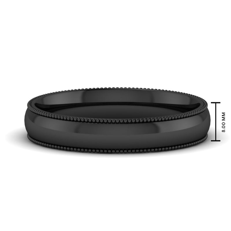 Comfort Fit Wedding Band Milgrain Edge