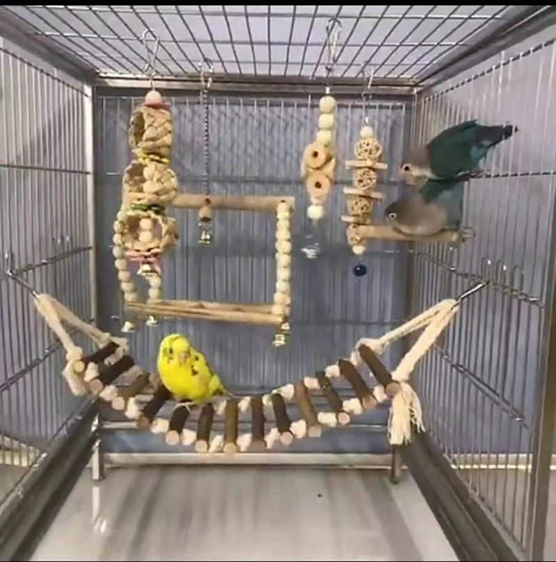 8 Pack Bird Toys for Cage Accessories