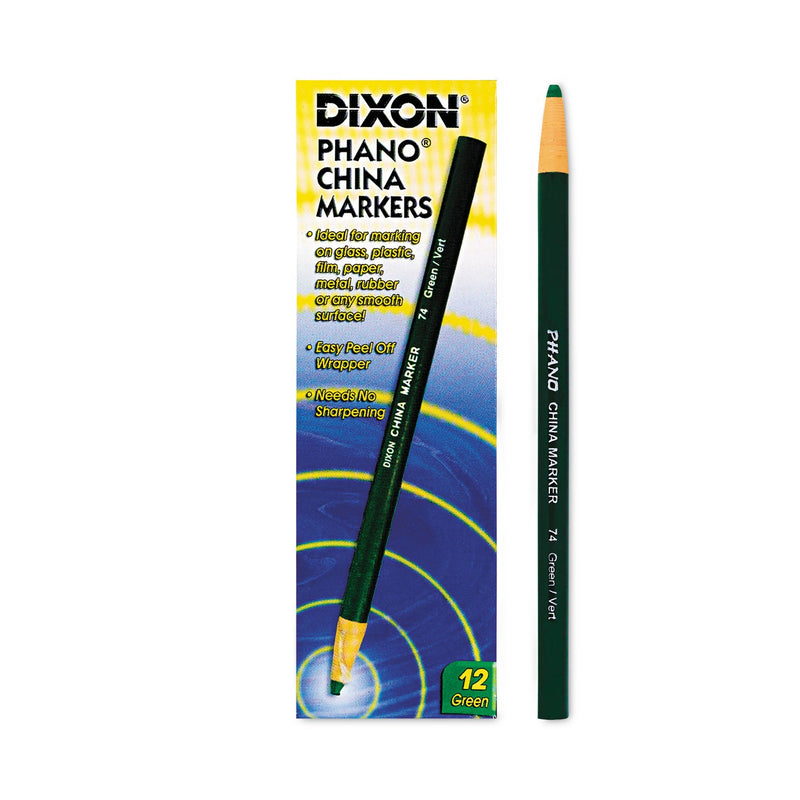 Dixon China Marker, Green, Dozen
