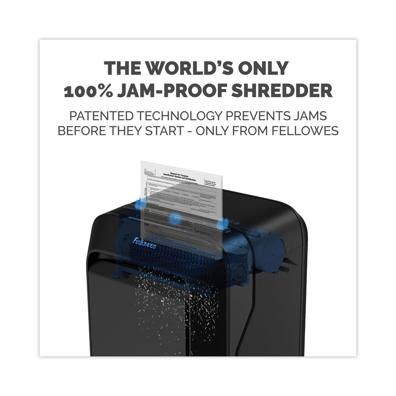Fellowes Powershred LX210 Micro-Cut Shredder, 16 Manual Sheet Capacity, Black